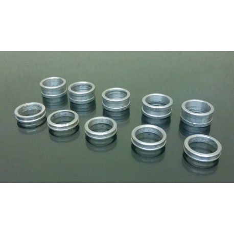 Separador de  p/e Ø17 de aluminio